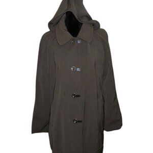 London Fog Heritage Trench Coat w/ Detachable Hood Nordstrom Exclusive Petite XL